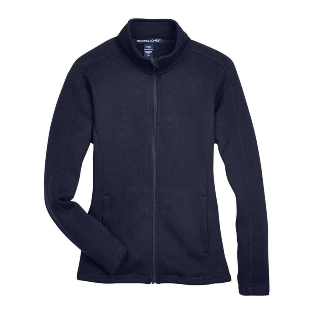 Devon & Jones Women's Bristol Full-Zip Sweater Fleece Jacket / Navy